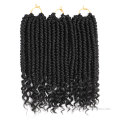 12Inch Wavy Senegalese Twist Crochet Hair Braids Curly Ends Synthetic Hair Extension